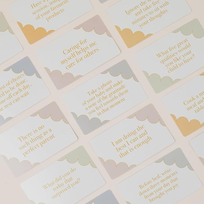Mind Cards for New Parents 45 Cards for Daily Emotional Support for New Moms and Dads Mindfulness Exercises & Self Care