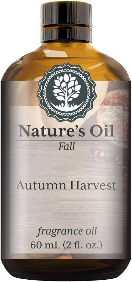 Autumn Harvest Fragrance Oil (60ml) for Diffusers, Soap Making, Candles, Lotion, Home Scents, Linen Spray, Bath Bombs, Slime