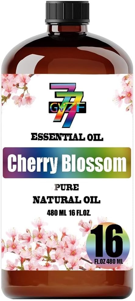 Cherry Blossom Essential Oil (16 oz / 480 ml) – Cherry Blossom Oils for diffusers, humidifiers, Home Baths, Cleaning Products, Yoga, DIY Soaps and DIY Scented Candles