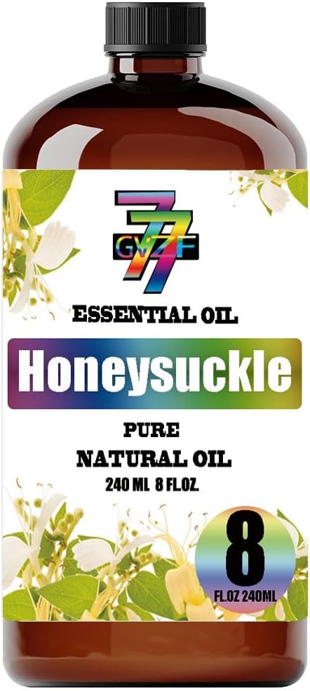 Honeysuckle Essential Oil (8 oz / 240 ml) – Honeysuckle Oils for diffusers, humidifiers, Home Baths, Cleaning Products, Yoga, DIY Soaps and DIY Scented Candles