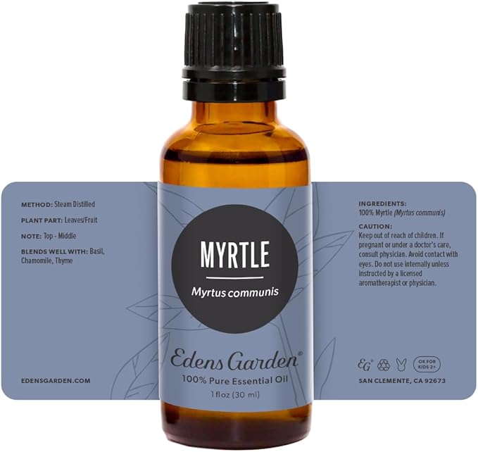 Edens Garden Myrtle Essential Oil- 100% Pure Premium Grade, Undiluted, Natural, Therapeutic, Aromatherapy, The Best for Diffuser, Candle, Humidifiers, Kid Safe 30 ml (1 fl oz)