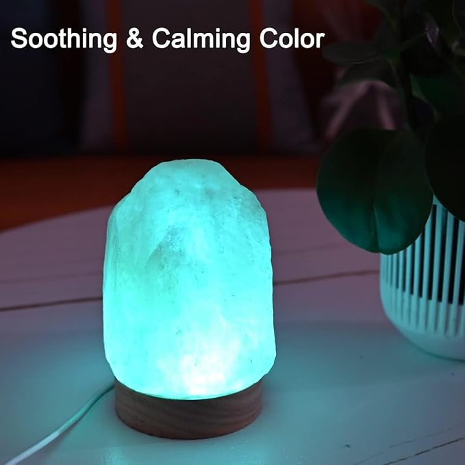 FANHAO Himalayan Salt Lamp 16 Colors, Natural Crystal Salt Rock Lamp Hand Carved Night Lights, USB Salt Crystal Lamp Remote Control for Meditation, Home Décor & Gifts