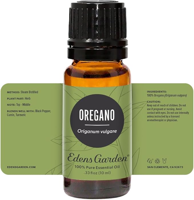 Edens Garden Oregano Essential Oil- 100% Pure Premium Grade, Undiluted, Natural, Therapeutic, Aromatherapy, The Best for Diffuser, Candle, Laundry, Humidifiers 10 ml (.33 fl oz)