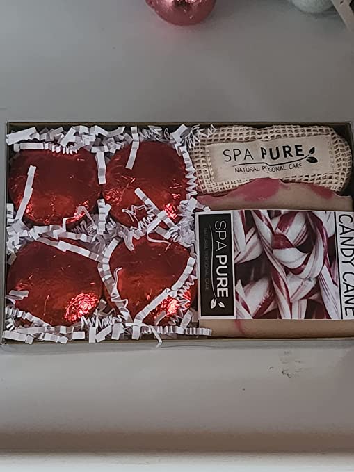 Spa Pure Aromatherapy Gift Set: 1 Large 5 oz Artisan soap, 4 Shower Steamers, made with plant based ingredients, essential oils, all natural (Lavender Sage)