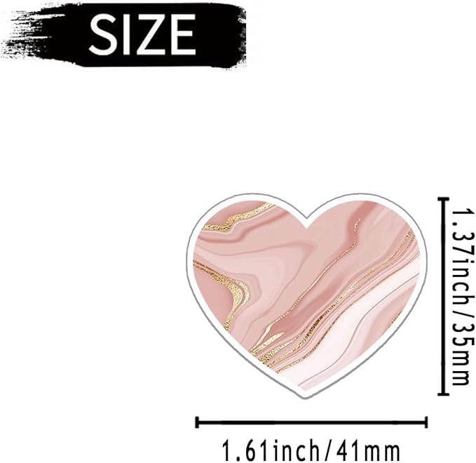 6 Pcs Heart Air Vent Clips, Cute Car Air Fresheners & Decor, Rose Gold