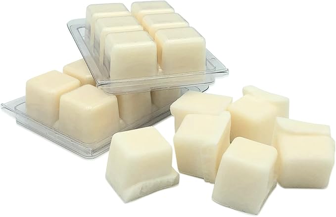 rosbas, Soy Wax Melts, Sandalwood Scented, 2 Packs, 6 Cubes & 2.50 oz/ea., Long-Lasting, Relaxation, Air Freshener, Home, Office, for Wax Warmers, Non-Toxic, Handmade in USA