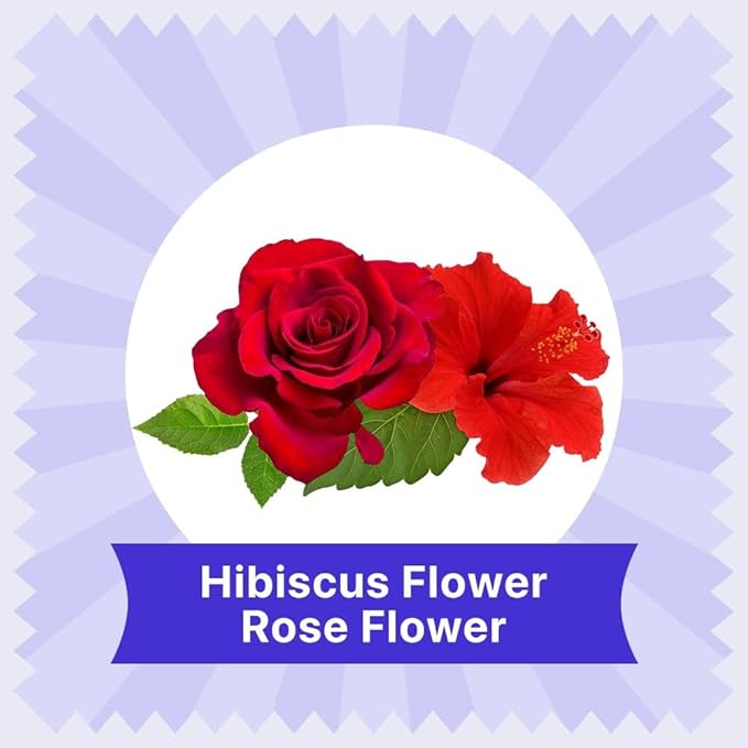 BLUE TEA - Hibiscus Tea - 60 Count - Rose - Pyramid Plant Based Tea Bag | HERBAL TEA | Skin Glow Enhancing Tea | Caffeine Free - Flower Based - Tangy Flavor - Vegan - Gluten Free - Non-GMO | Zipper Pack