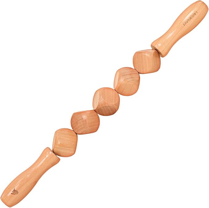 Wooden Massage Rollers Multifunctional 5 Cubic Massager for Body Contouring Lymphatic Drainage for Waist and Thighs Muscle Tension Relief for Both Men and Women