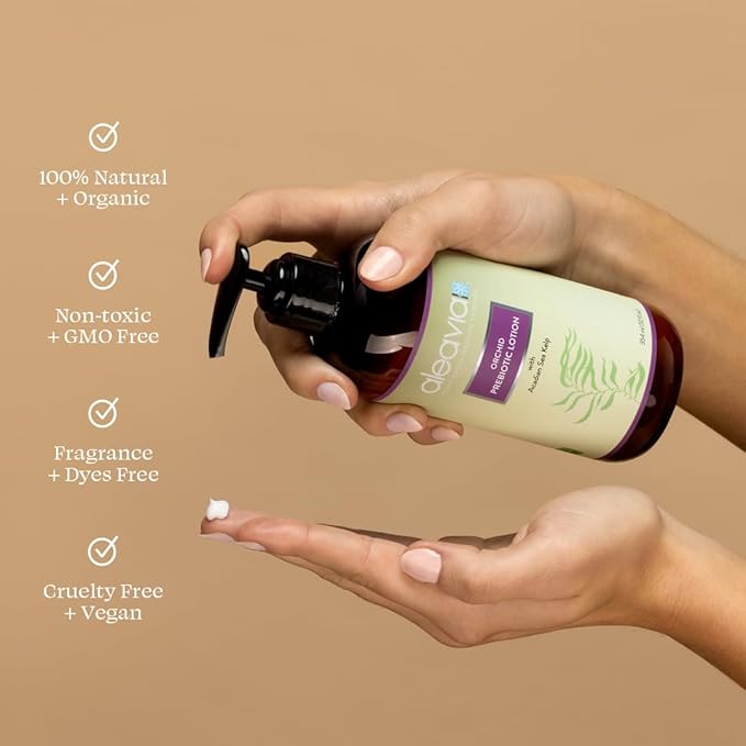 Aleavia Orchid Prebiotic Body Lotion – Lightly Scented, All-Natural Moisturizing Body Lotion with Organic Essential Oils for Soft, Smooth Skin – 12 Oz
