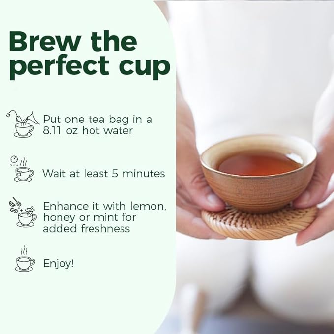 WOTIHA -Natural Guava Leaves Tea 120g. 60 Herbal Tea bags.100% Sourced from Natural Premium Origins.Non-GMO • Additive-Free • Caffeine-Freea