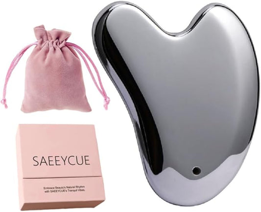 SAEEYCUE-Terahertz Gua Sha Stone Face Guasha Facial Scraping Tool