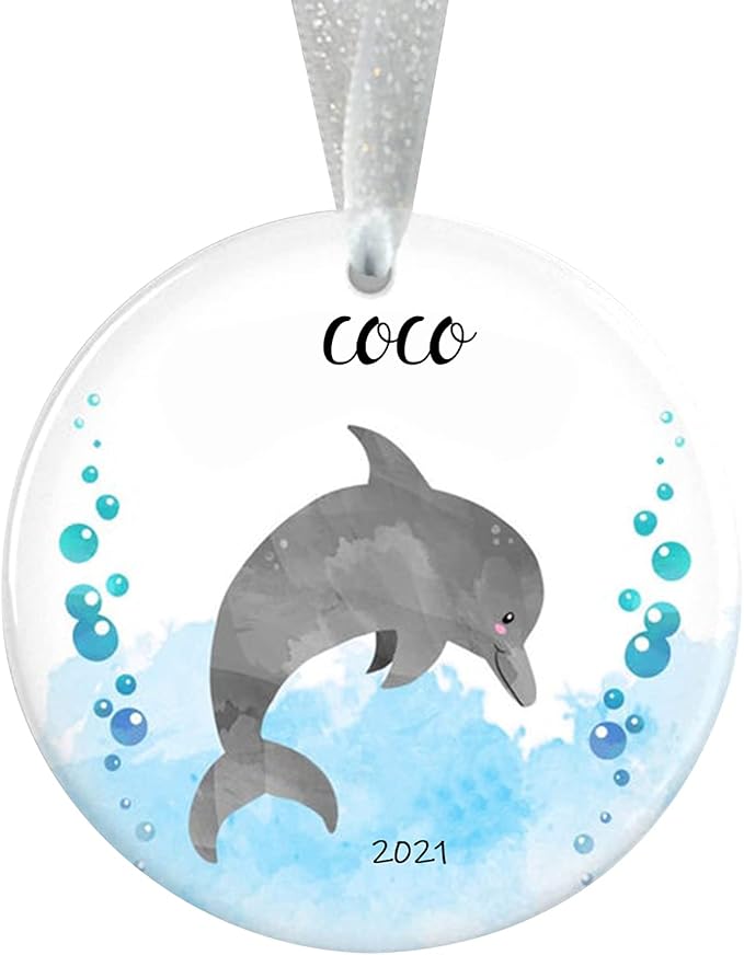 Dolphin Christmas Ornaments - First Christmas Gifts - Unique Holiday Decorations