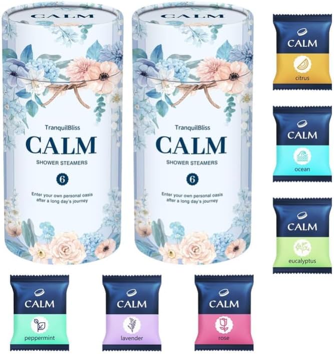 Shower Steamers 12 Count, Scented Shower Bombs with Organic & Natural Fragrance, Self-Care & Relaxation Birthday Presents for Women Who Have Everything