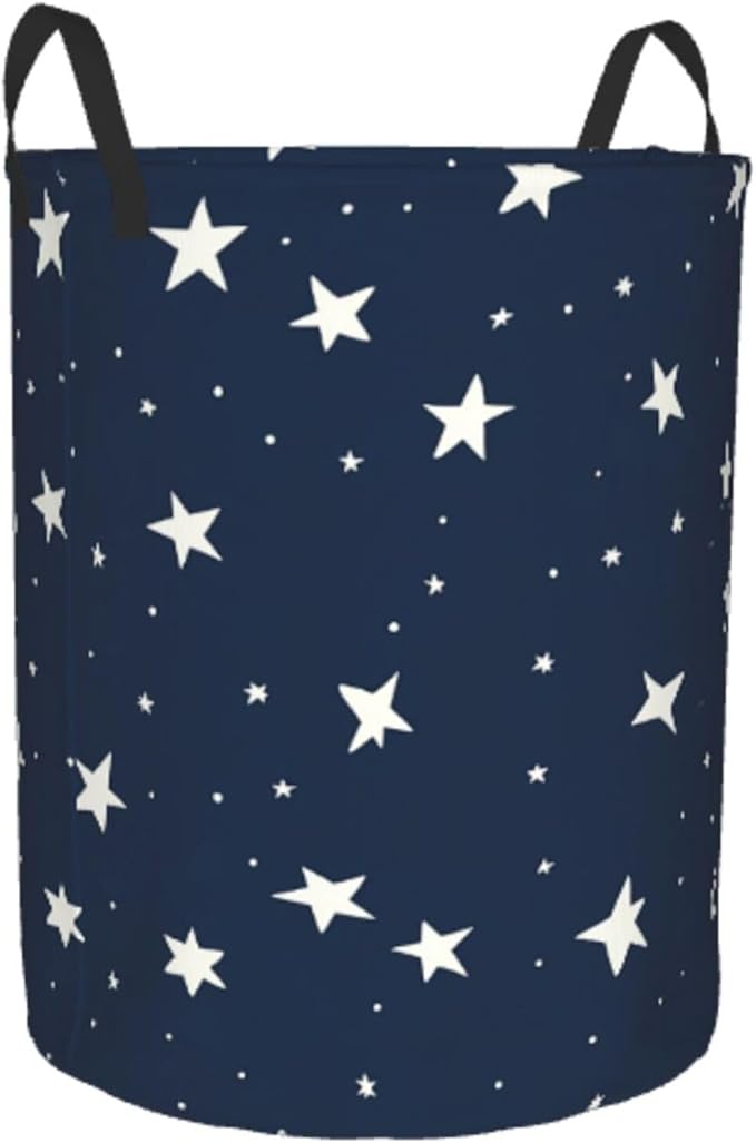 Laundry Basket Small Star Collapsible Large Capacity,63l Dirty Clothes Basket Durable Lightweight Hamper With Handles Ideal For Clothes, Toys Home Organization