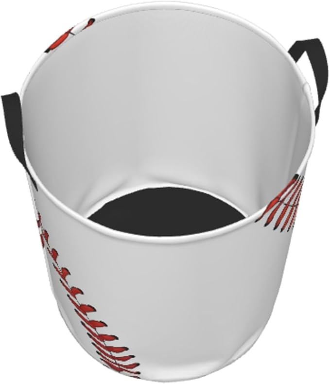 Laundry Basket Baseball Ball Collapsible Large Capacity,Dirty Clothes Basket Durable Lightweight Hamper With Handles Ideal For Clothes,Toys Home Organization19.6"L x 15.7"W,63L