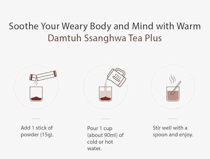 DAMTUH Ssanghwa Tea Herbal Tea Plus 15g x 50 sticks