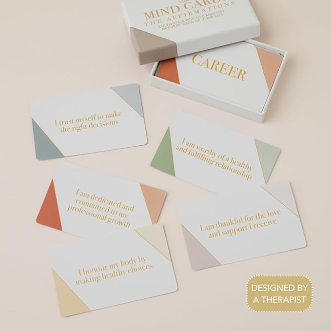 Affirmation Cards for Growth & Positive Mindset 50 Daily Mindful Manifests - Confidence, Career, Health, Relationships & Gratitude Inspirational Gifts for Women & Men
