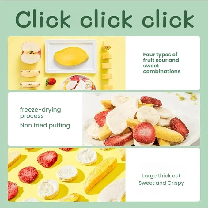 Freeze-Dried Mixed Fruit Snack - 100% Real Fruit, Non-GMO, Kosher Certified, No Sugar Added, Gluten Free, Vegan | Healthy Snacks for Adults & Kids, Perfect Holiday Gift. 2 pack