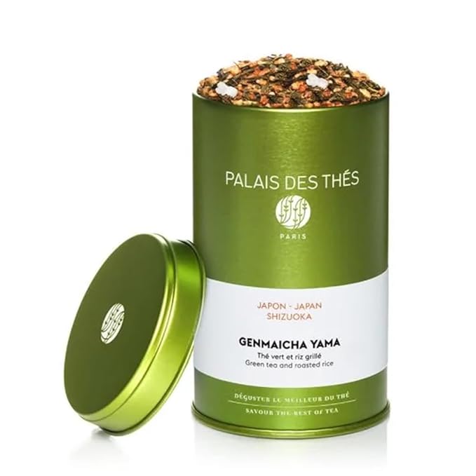 Palais des Thés - Genmaicha Yama - Japanese Green Tea & Roasted Rice - Premium Loose Leaf, 4.6oz Tin