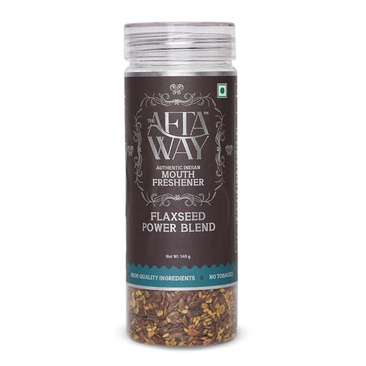Flaxseed Power Blend 4.93 oz (140g) – Authentic Indian Mukhwas/Mouth Freshener & Healthy Snack with Flaxseeds,Dry Mango Seeds & Sesame Seeds – Sugar-Free,Vegan, No Tobacco,No Artificial Preservatives