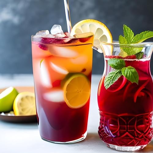 Akshit Hibiscus Tea With Moringa Leaves, Hibiscus Tea Blend, 75Tea Bags, Te De Hibisco, Caffeine Free, Sugar Free, Non GMO, No Additives.