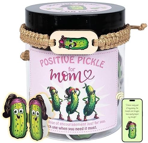60 Positive Pickle Cards For Mom, Gifts For Mom, Pickle Gifts, Fun Gifts, Funny Gifts For Mom, Mothers Day Gifts for Mom from Daughter Son, Affirmation Cards For Mom