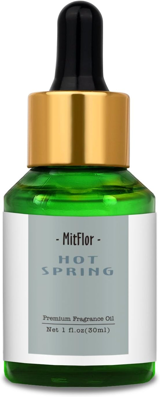 MitFlor Hot Spring Fragrance Oil, Single Scented Oil, Large Size Premium Grade Fragrance Oil for Soap & Candle Making, Aromatherapy Essential Oil, Clean & Earthy Scent for Home Fragrance, 30 ml
