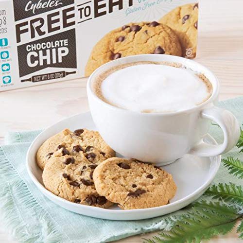 Cybele’s Free To Eat Gluten-Free & Vegan Cookies - Plant-Based, Dairy, Soy, & Nut Free - Soft-Baked School Safe Snack For Kids & Adults - 12 Cookies Per 6 oz Box (Chocolate Chip, Pack of 6)