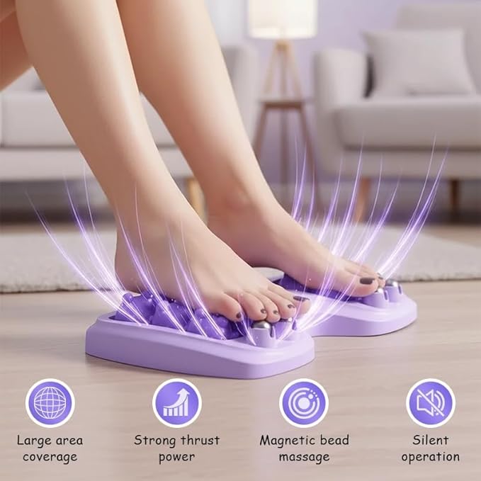 Portable Double Foot Massage Roller – 3 Massage Techniques for Plantar Fasciitis Relief, Heel & Arch Pain, Sore Muscles, Improved Circulation & Relaxation, Reflexology Tool