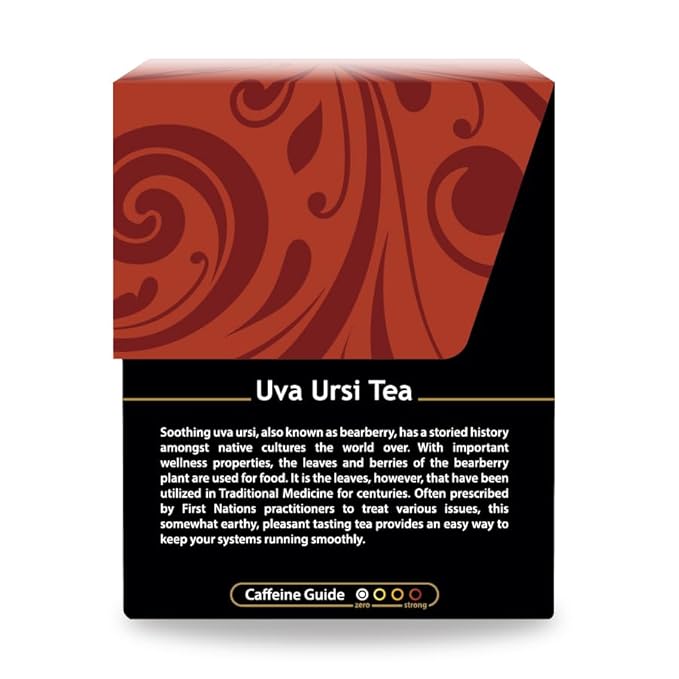 Buddha Teas - Uva Ursi Tea - Herbal Tea - Natural Boost of Vitamins, Minerals, & Antioxidants - Clean Ingredients - Caffeine Free - OU Kosher - Gluten Free - 18 Tea Bags (Pack of 2)