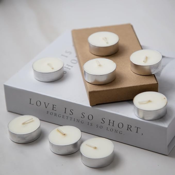 10-Pack Aromatherapy Wax Melts, Two Scent Combo | Wax Warmer & 8 Tealights Included | 90g (3.17 oz) per Pack | Eco-Friendly Soy Wax, 8 Scents (Cotton & Ocean Breeze) (Cotton & Ocean Breeze)