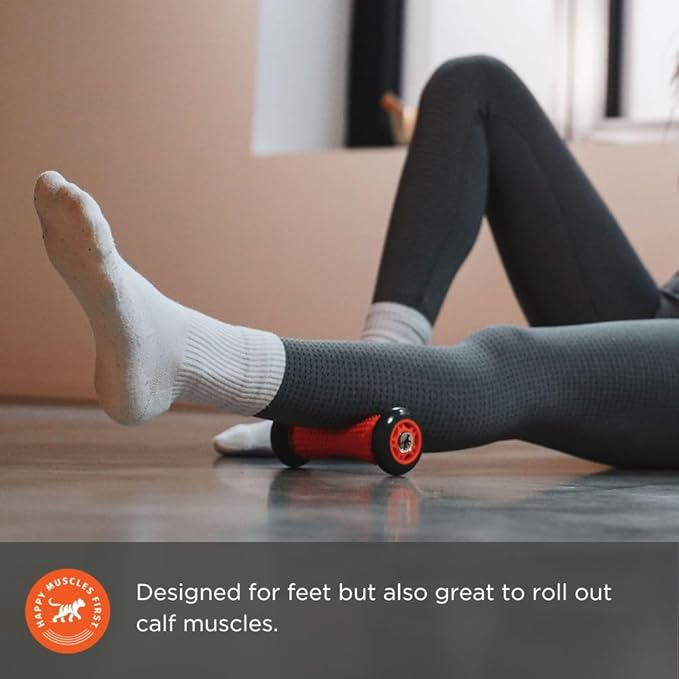 Tiger Tail Footsie Foot Massage Roller Tool, Stretch Sore Foot Muscles, Relieve Plantar Fasciitis, Increase Circulation, and Soothe Cramping