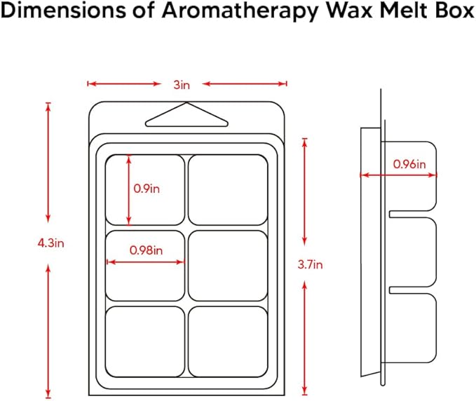 10-Pack Aromatherapy Wax Melts, Two Scent Combo | Wax Warmer & 8 Tealights Included | 90g (3.17 oz) per Pack | Eco-Friendly Soy Wax, 8 Scents (Citrus & Blueberry)