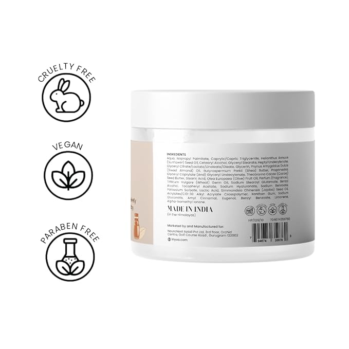 ButterGlow Shea Body Butter | With Hyaluronic Acid & Shea Butter | Intensive Hydration & Skin Softening | Rich & Creamy Formula | For Dry Skin Relief - 6.76 Oz