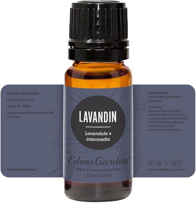 Edens Garden Lavandin Essential Oil- 100% Pure Premium Grade, Undiluted, Natural, Therapeutic, Aromatherapy, The Best for Diffuser, Skin, Face, Humidifiers 10 ml (.33 fl oz)