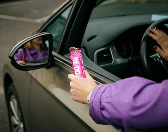 RE:DO Plant based Protein Bars I Swedish Raspberry 2.1oz bars I 12g Vegan Protein, Nutrition Protein Bars I High Protein Recovery Bars, No Palm oil I (9 count) (Large, Raspberry)