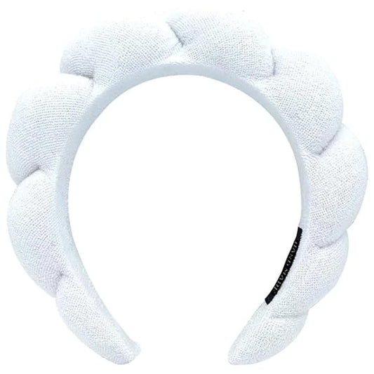 Spa Headbands for Face Washing & Makeup Removal - Bubble Skincare Terry Cloth Puffy Headbands for Mask Treatment