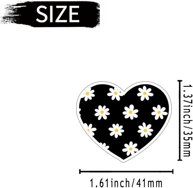 6 Pcs Heart Air Vent Clips, Cute Car Air Fresheners & Decor, Yellow and White