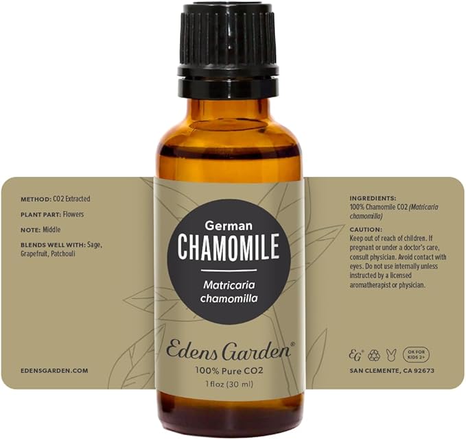 Edens Garden Chamomile- German CO2 Essential Oil- 100% Pure Premium Grade, Undiluted, Natural, Therapeutic, Aromatherapy, The Best for Diffuser, Skin, Face, Kid Safe 30 ml (1 fl oz)