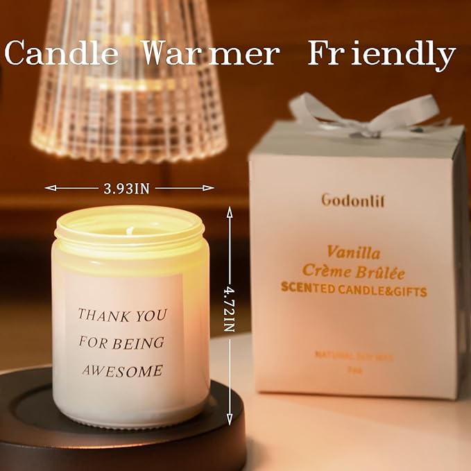 Birthday Gifts for Women, Unique Friendship Gift for Best Friend Birthday, Her, BFF, Sisters, Besties, Mom, Natural Soy Wax Candle for Mom, Funny Lavender Scented Candles