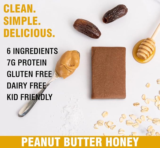 KiZE Energy Bars - Peanut Butter Lovers Variety Pack - Gluten Free, Dairy Free Options, Non-GMO, and High Protein Meal Replacement Energy Bars, Clean and Simple Food Ingredients - 7-10g High Protein Snacks, (10 Count)