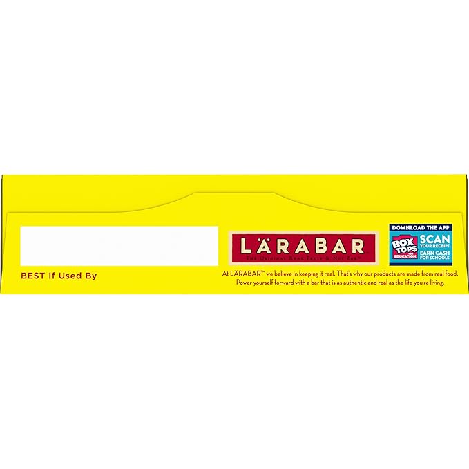 Larabar Lemon Bar, Gluten Free Vegan Fruit & Nut Bar, 1.6 oz Bars, 6 Ct