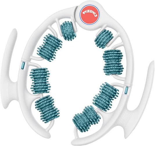 Cellulite Massage Tool Muscle Roller - Deep Fascia Massager & Dimpled Skin Remover for Legs, Thighs & Buttocks - Anti-Cellulite Roller, Smooth Skin, Pain Reliefs (Green)