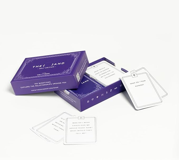(The and) Self Love Edition - 199 Self Reflection Cards to Improve Self Awareness - Self Care Question Card Deck to Prompt Mindfulness & Meditation - Explore Identity for Women & Men by The Skin Deep