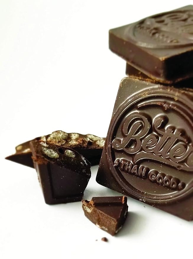 BETTER THAN GOOD Keto Chocolate Bark Bites | Sugar Free high protein Snacks, Low Carb Dark Chocolate Krunch | Gluten Free, Healthy Kids & Diabetic Friendly Snack | Occasion treat | 6 servings per bag (2 Pack)