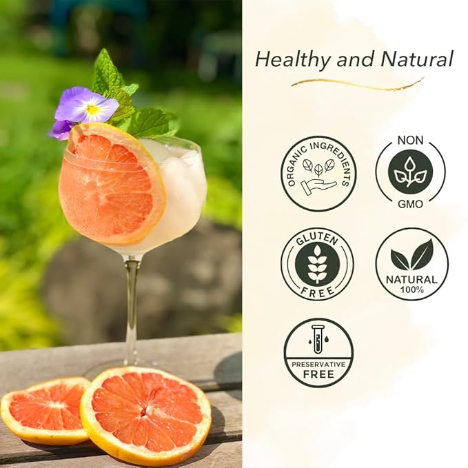 JARDIN PREMIUM Honeysuckle Sugar Free Cocktail Mixers - Spirit Enhancer for Cocktails and Mocktails - Aromatic and Floral Drink Glitter - KETO Mixer for Cocktails (25.4 Fl Oz)