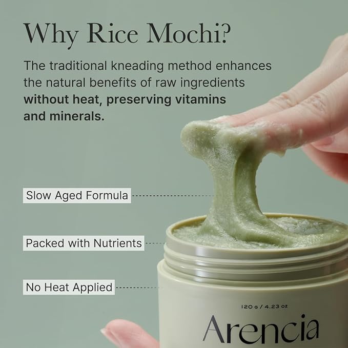 Arencia Rice Mochi Facial Cleanser Gift Set, 6 Varieties, 0.52 oz each - travel size, Korean skin care, holiday gift set, Stocking stuffers
