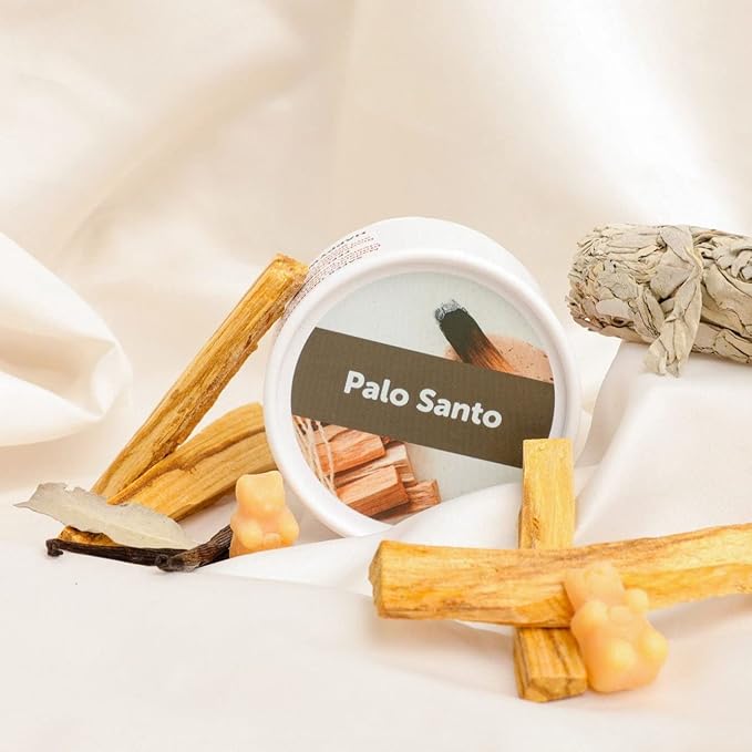 Happy Wax Palo Santo Scented Bear Wax Melts - Natural Strong Woodsy Scented Wax Melts Infused w/Essential Oils - Non Toxic Wax Melt. Scented Soy Wax Melts for Warmers (4 oz Tin)