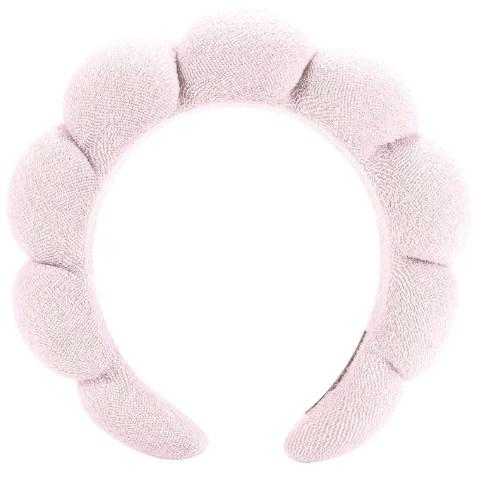 Spa Headband Material, Unique Design, Size, Widely Used, Reminder, Light Pink