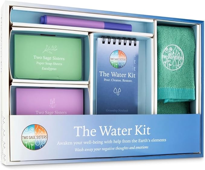 The Water Kit - Turn Over a New Leaf This Fall - Wash Away Negative Thoughts for Stress Relief and Healing - Care Kit